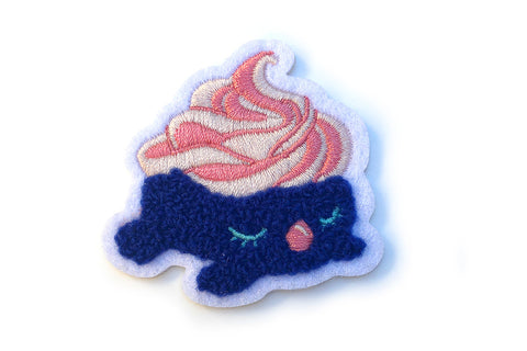 Mole Creampuff Chenille Iron-On Patch